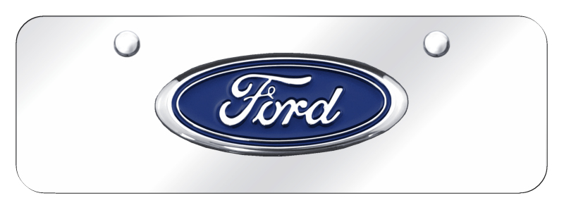 Ford Mini Plate - Chrome on Mirrored