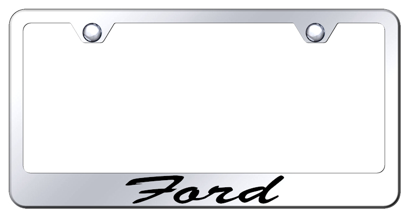 Ford Script Stainless Steel Frame - Laser Etched Mirrored