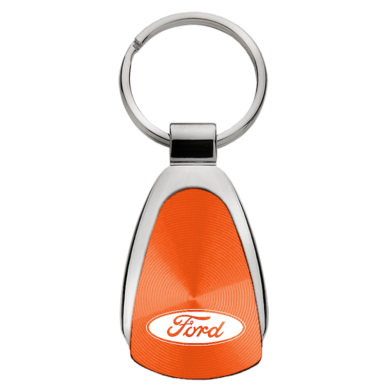 Ford Teardrop Key Fob - Orange