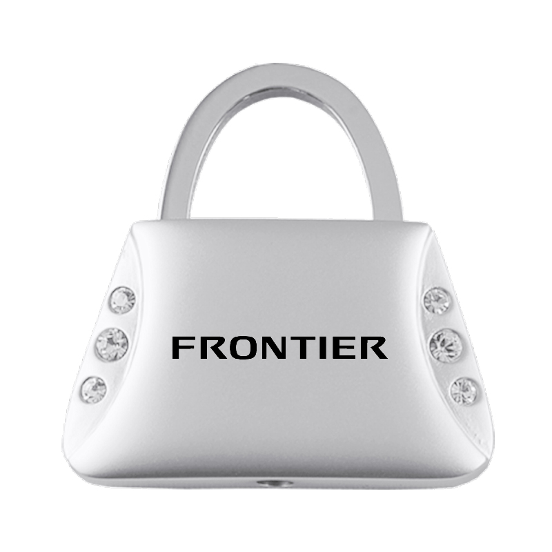 Frontier Jeweled Purse Key Fob - Silver