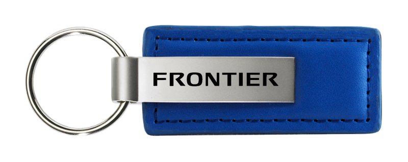Frontier Leather Key Fob - Blue