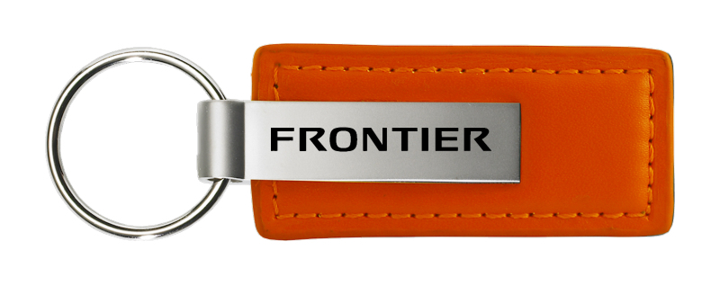 Frontier Leather Key Fob - Orange