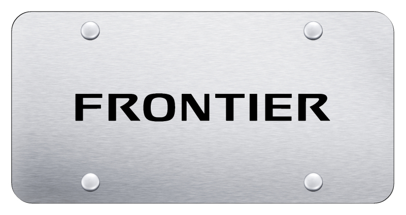 Frontier License Plate - Laser Etched Brushed