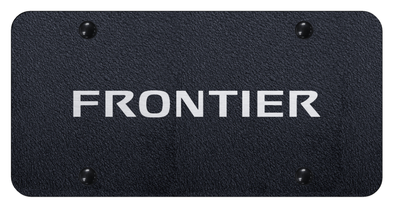 Frontier License Plate - Laser Etched Rugged Black