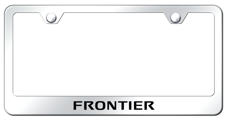 Nissan Frontier Laser Etched Stainless Steel License Plate Frame - Finish:Mirror