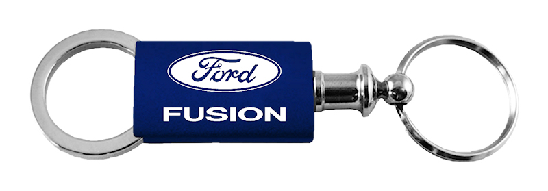 Fusion Anodized Aluminum Valet Key Fob - Navy