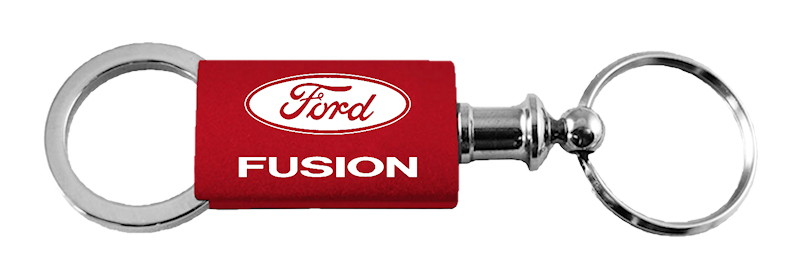 Fusion Anodized Aluminum Valet Key Fob - Red