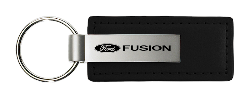 Fusion Leather Key Fob - Black