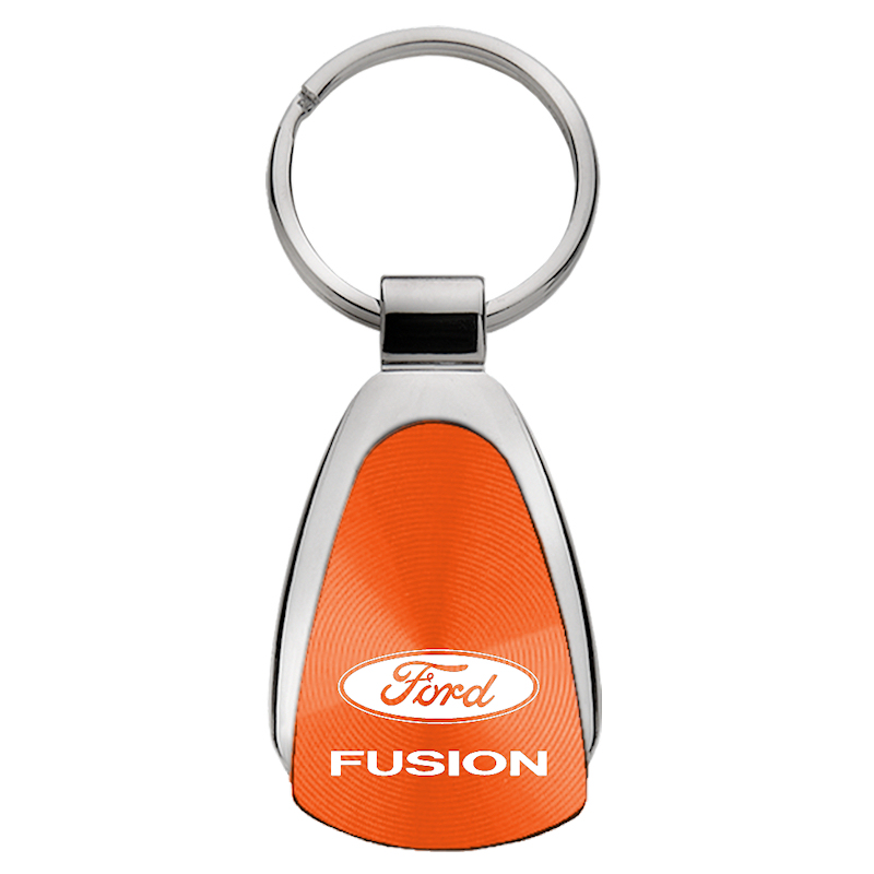 Fusion Teardrop Key Fob - Orange