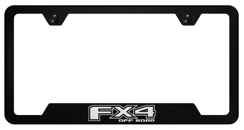 FX4 Cut-Out Frame - Laser Etched Black