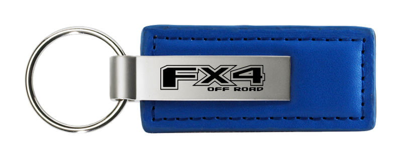 FX4 Leather Key Fob - Blue