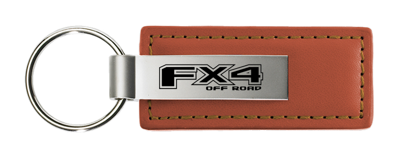 FX4 Leather Key Fob - Brown