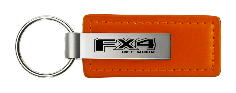 FX4 Leather Key Fob - Orange