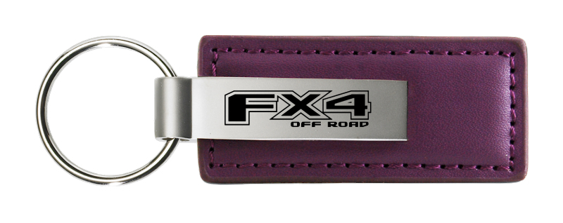 FX4 Leather Key Fob - Purple