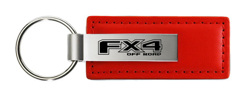 FX4 Leather Key Fob - Red