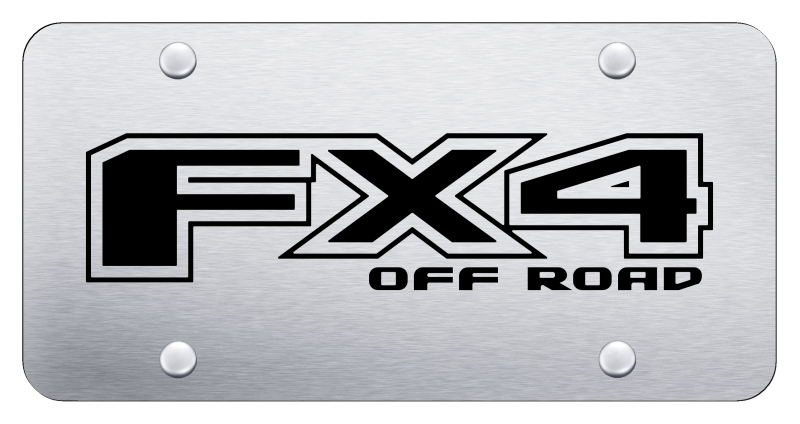 FX4 License Plate - Laser Etched Brushed
