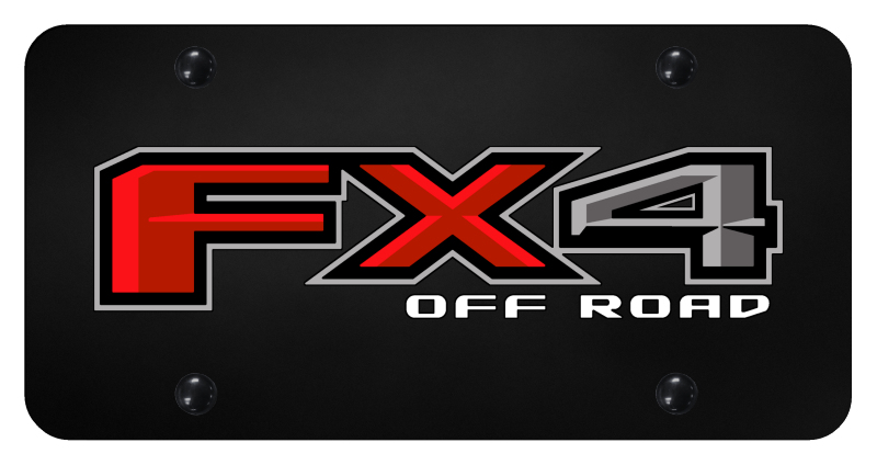 FX4 License Plate - UV Print on Black