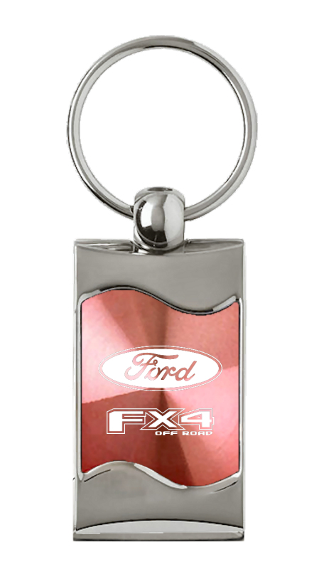 FX4 Rectangular Wave Key Fob - Pink