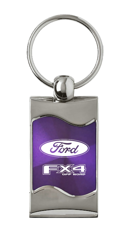 FX4 Rectangular Wave Key Fob - Purple