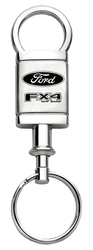 FX4 Satin-Chrome Valet Key Fob - Silver