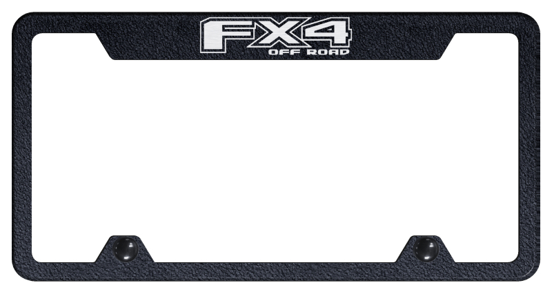 FX4 Steel Truck Cut-Out Frame - Laser Etched Rugged Black