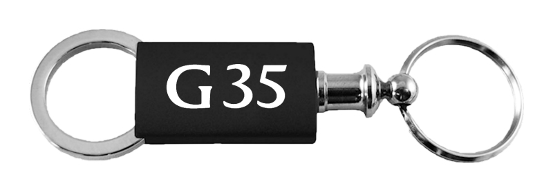 G35 Anodized Aluminum Valet Key Fob - Black