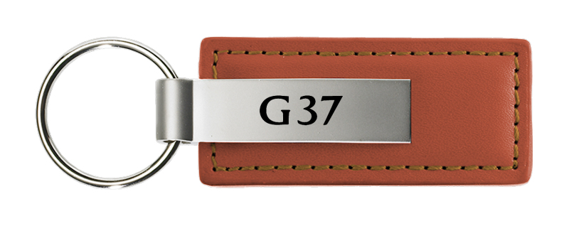 G37 Leather Key Fob - Brown