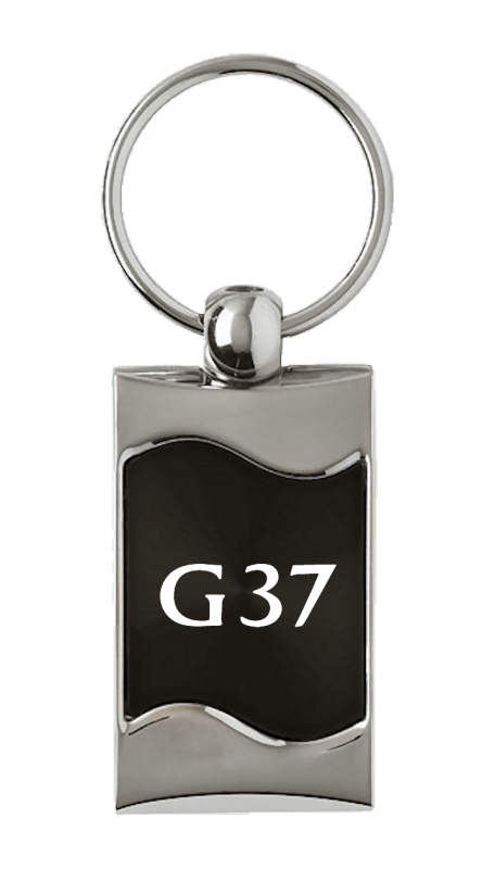 G37 Rectangular Wave Key Fob - Black