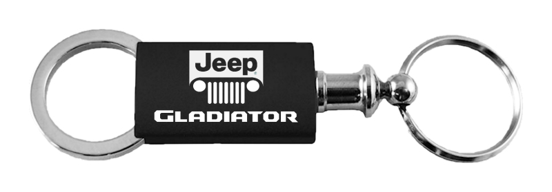 Gladiator Anodized Aluminum Valet Key Fob - Black