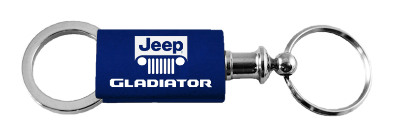 Gladiator Anodized Aluminum Valet Key Fob - Navy