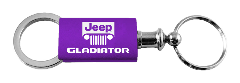 Gladiator Anodized Aluminum Valet Key Fob - Purple