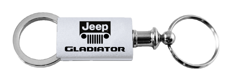 Gladiator Anodized Aluminum Valet Key Fob - Silver