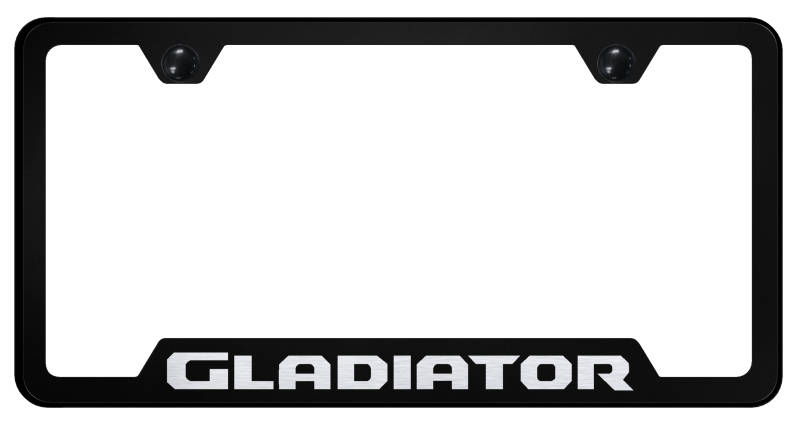 Gladiator Cut-Out Frame - Laser Etched Black