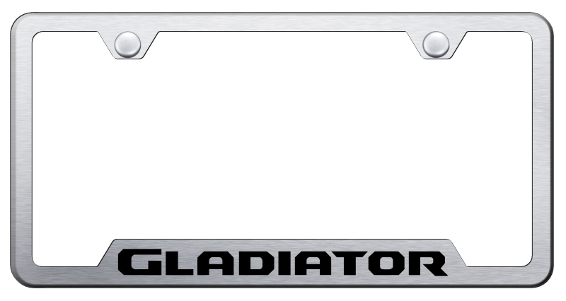 Gladiator Cut-Out Frame - Laser Etched Brushed