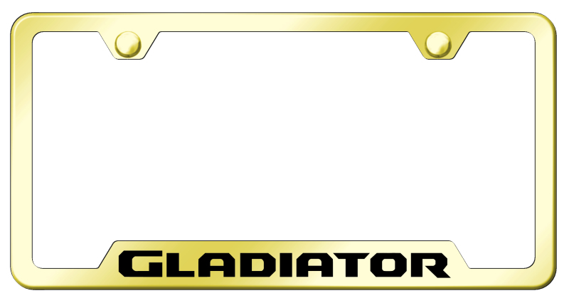 Gladiator Cut-Out Frame - Laser Etched Gold