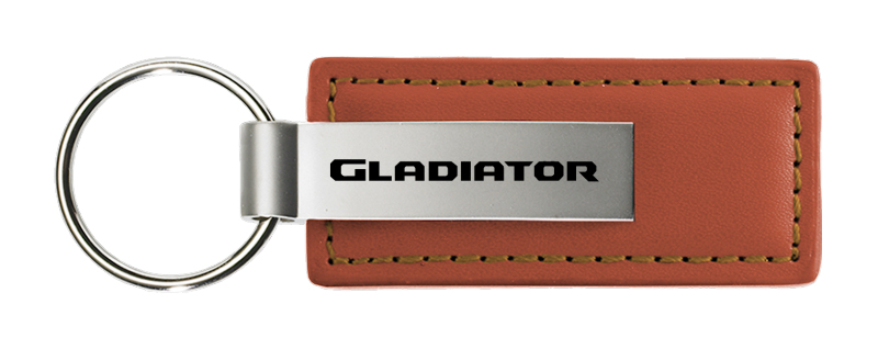 Gladiator Leather Key Fob - Brown