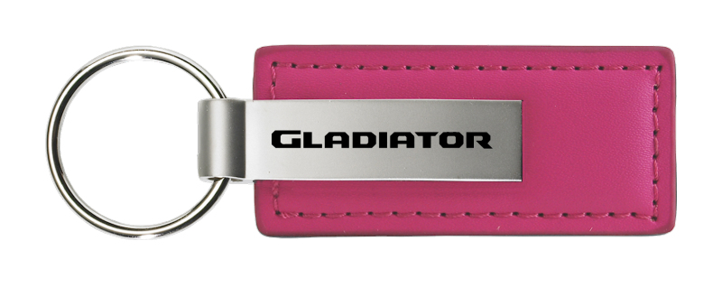 Gladiator Leather Key Fob - Pink