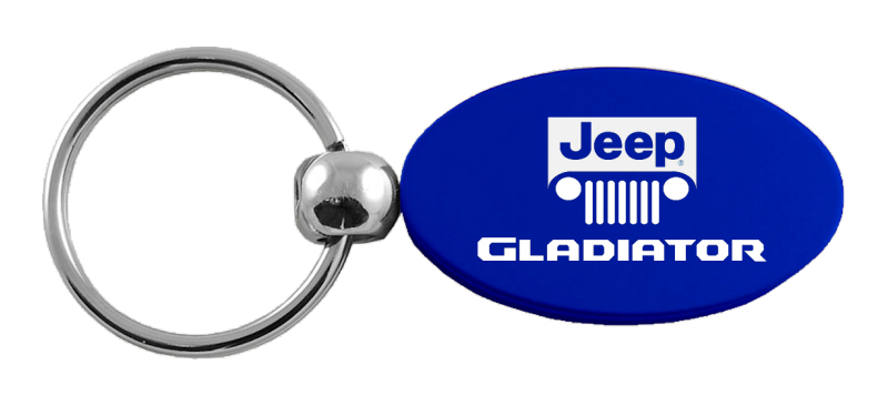 Gladiator Oval Key Fob - Blue
