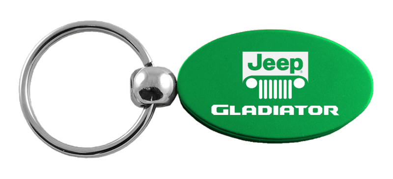 Gladiator Oval Key Fob - Green