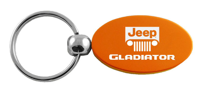 Gladiator Oval Key Fob - Orange