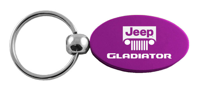Gladiator Oval Key Fob - Purple
