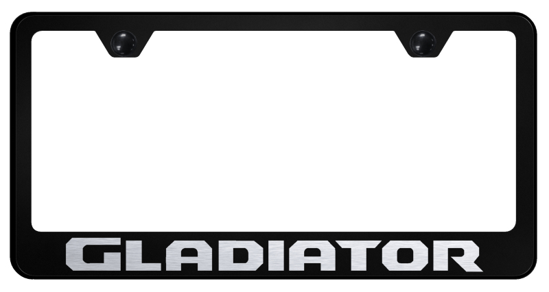 Gladiator Stainless Steel Frame - Laser Etched Black