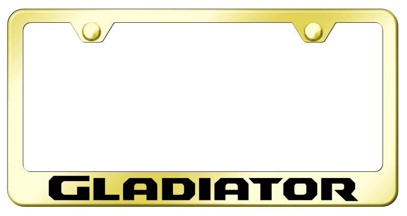 Gladiator Stainless Steel Frame - Laser Etched Gold