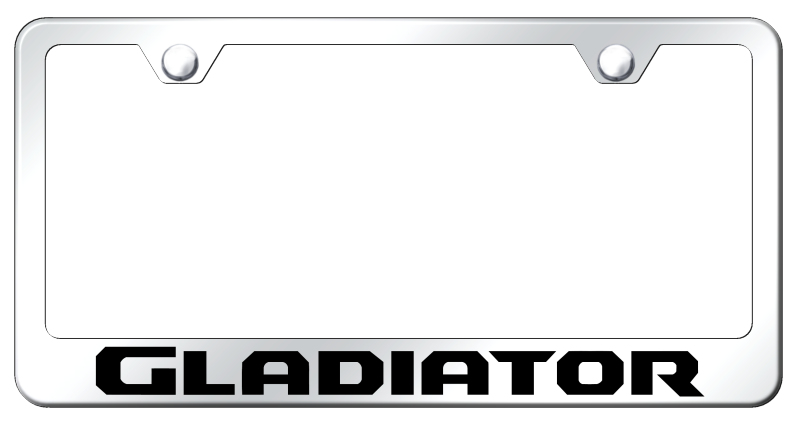 Gladiator Stainless Steel Frame - Laser Etched Mirrored