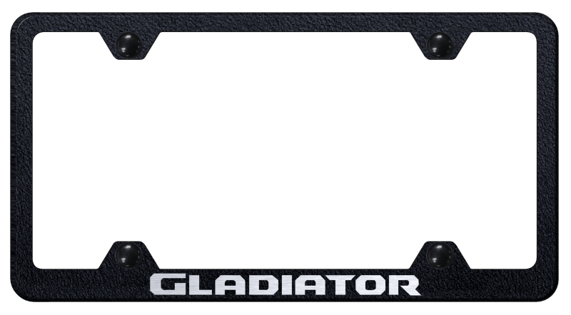 Gladiator Steel Wide Body Frame - Laser Etched Rugged Black