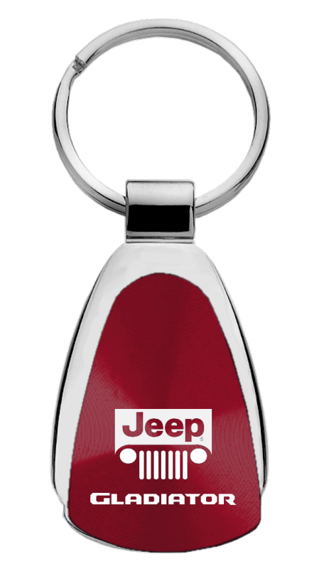 Gladiator Teardrop Key Fob - Burgundy