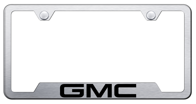 GMC Cut-Out Frame - Laser Etched Brushed