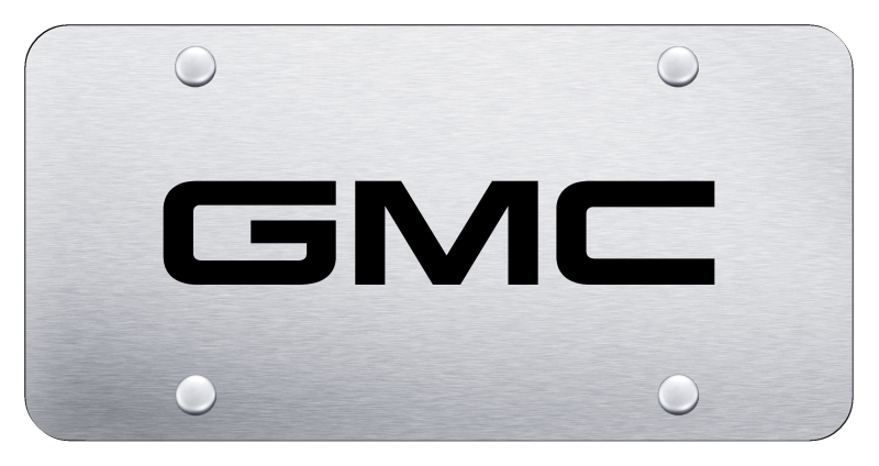 GMC License Plate - Laser Etched Brushed