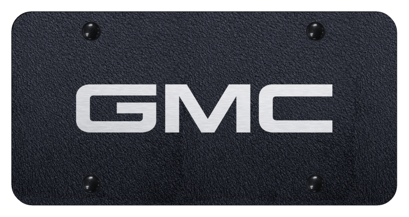 GMC License Plate - Laser Etched Rugged Black