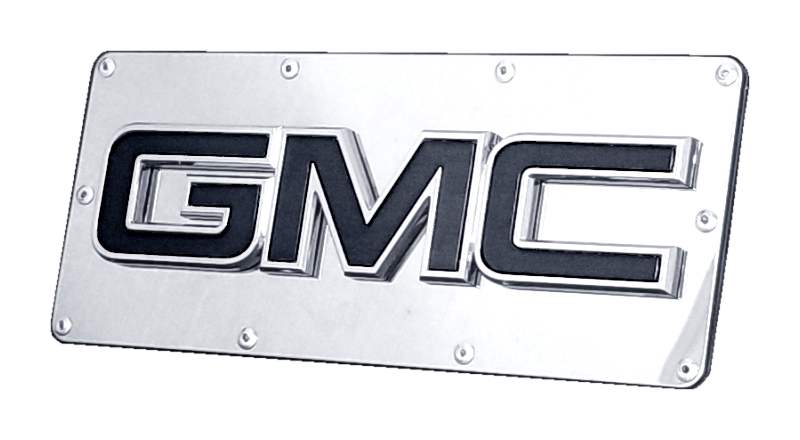 GMC OEM Black Class III Hitch Plug - Chrome on Mirrored